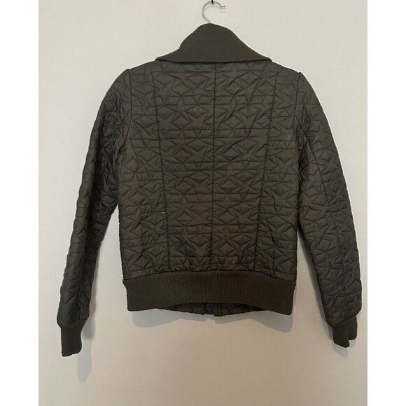 French Connection Women’s Bomber Puffer Jacket Coat Dark Green, Quilted, Size S - Picture 7 of 9